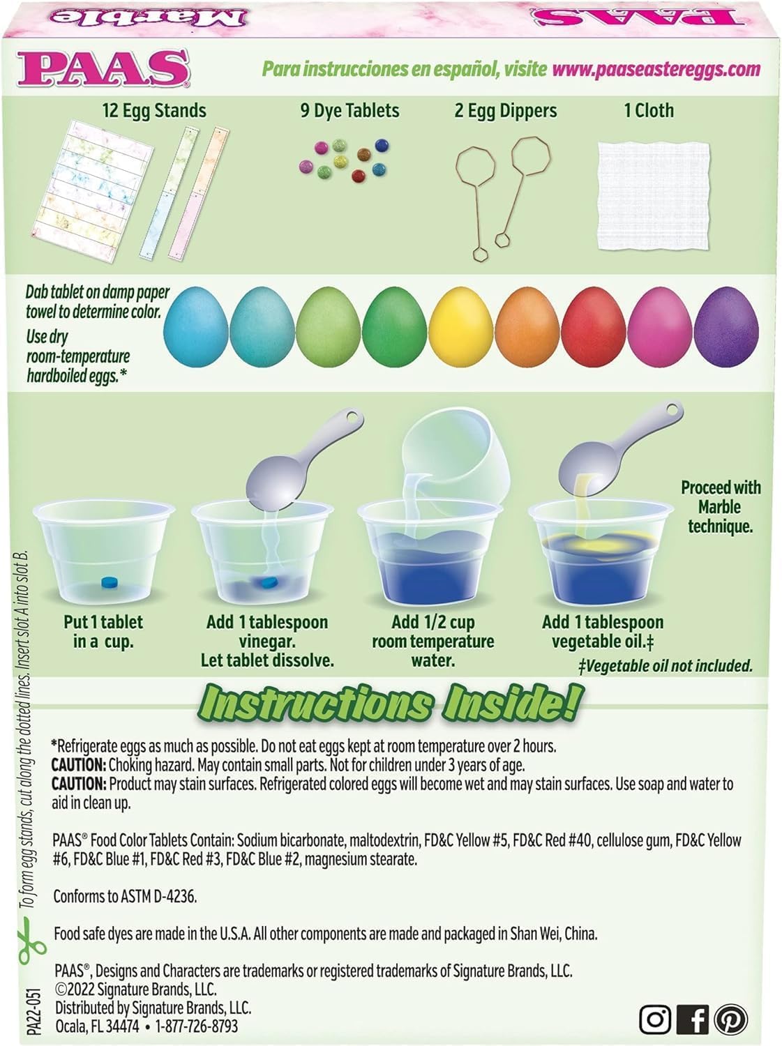 PAAS accessories including stickers, dippers, and egg stands for versatile decorating.