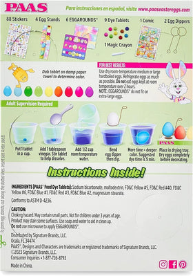 PAAS marble effect showing twisting color patterns on eggs.