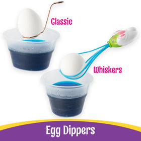 PAAS Whiskers for easy egg dipping helps keep hands clean.