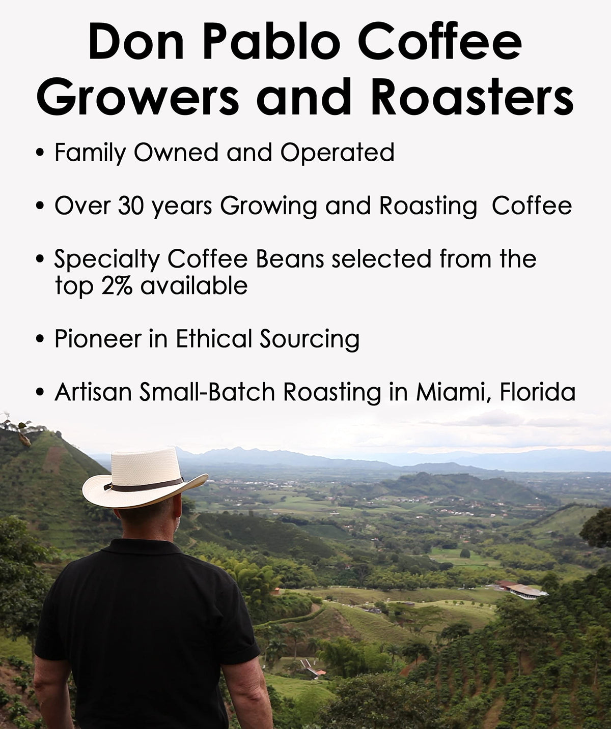 Pablo's Pride Guatemala origin label signals ethical sourcing and origin story.
