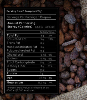 Pacari vegan, gluten-free cacao beans suitable for keto desserts.