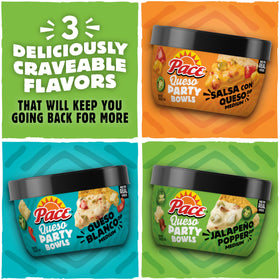 Pace Jalapeño Popper Dip label close-up highlights real cheese and flavor.