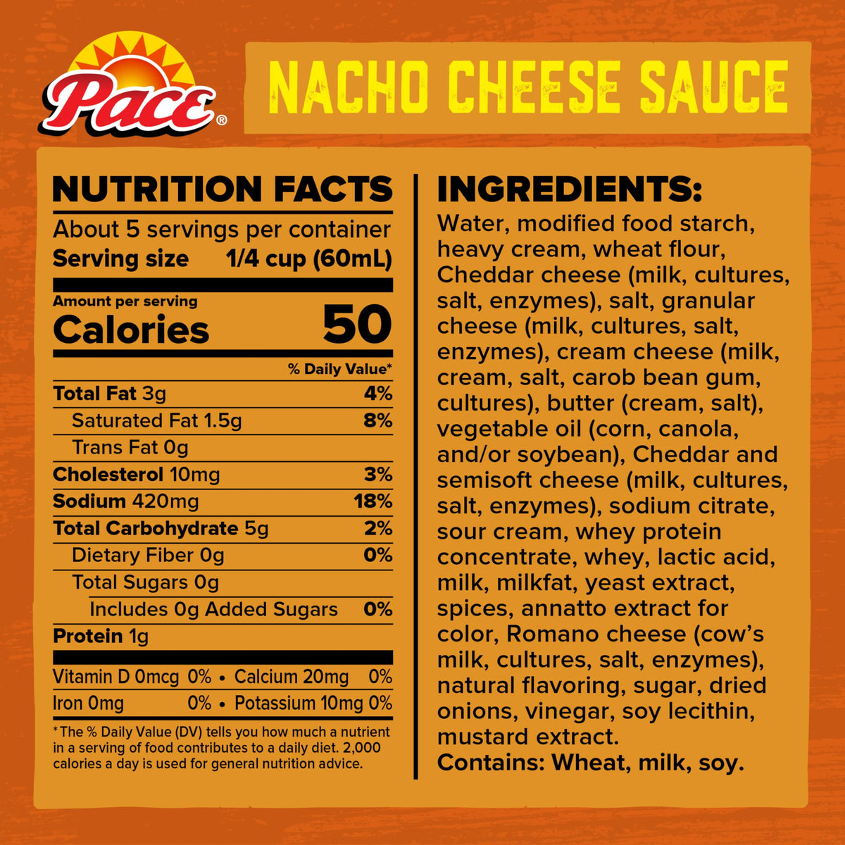 Pace Mild Nacho Cheese Sauce on a dip plate ready for tortilla chips.