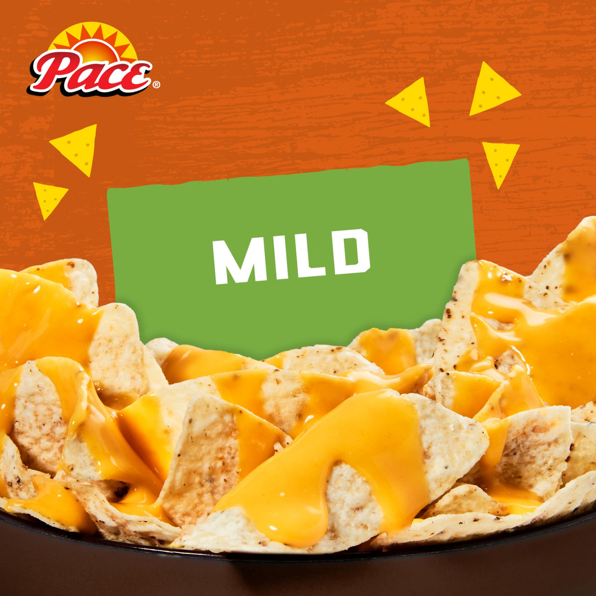 Pace Mild Nacho Cheese Sauce game day setup adds crowd-pleasing dip.