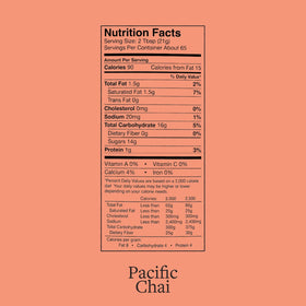 Pacific Chai Spiced Chai Latte Mix kitchen counter display invites daily indulgence.