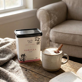 Pacific Chai Vanilla Latte Mix hot milk dissolves quickly for instant comfort