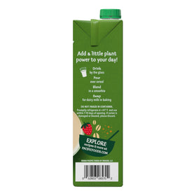 Calcium and Vitamin D nutrition facts on the carton – small boost in each serving.