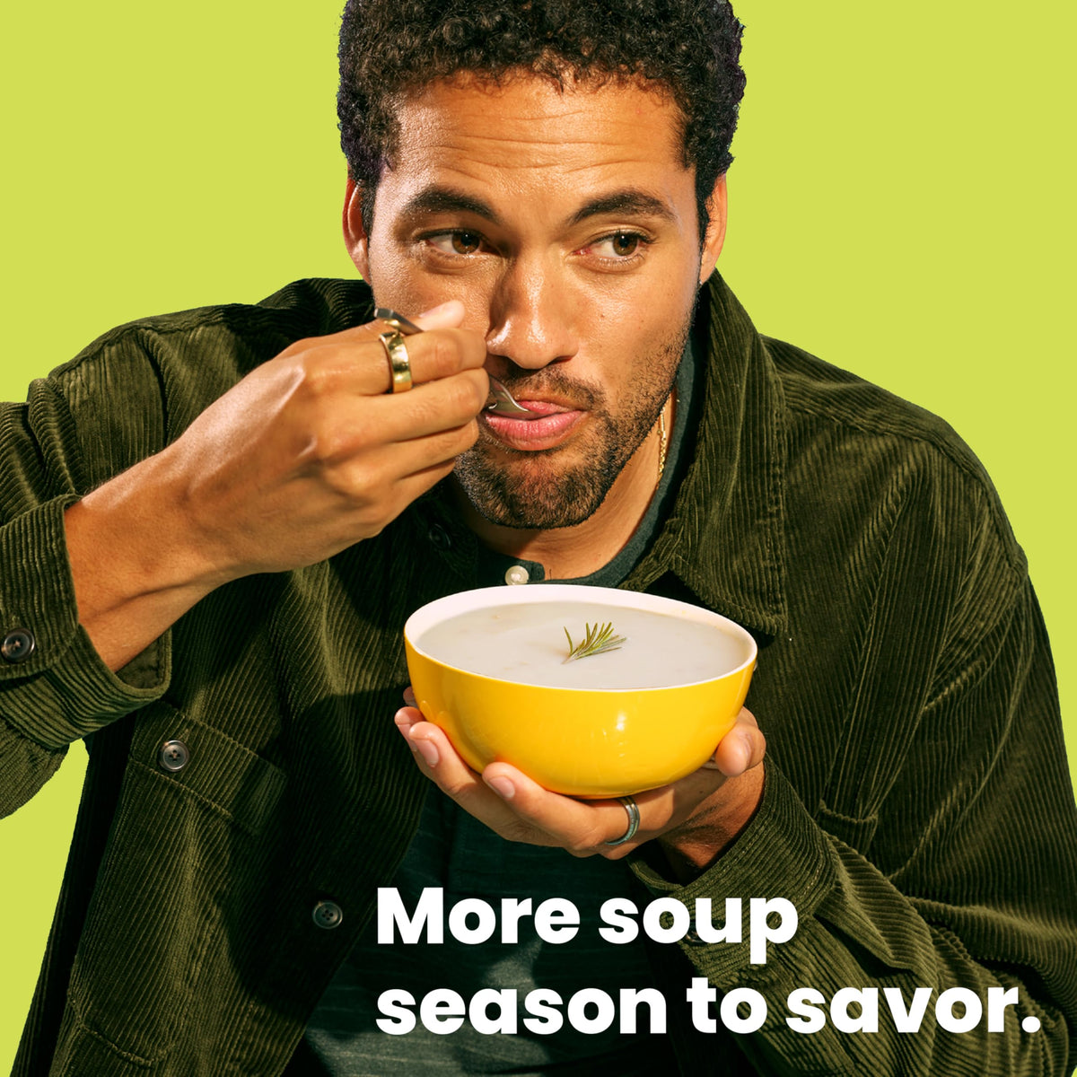 Pouring Pacific Foods Cream of Chicken Soup into a casserole dish