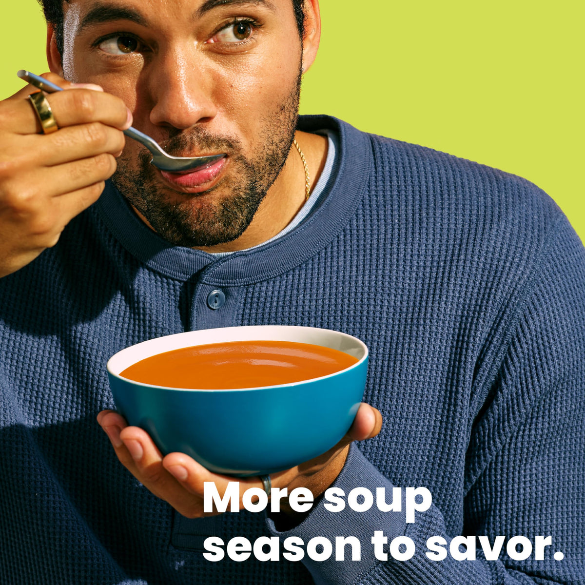 Pacific Foods Organic Creamy Tomato Soup warming on stove, ready to act as a base.
