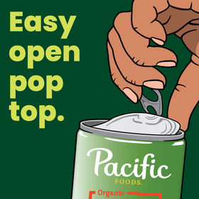 Pacific Foods chicken and wild rice soup bowl ready for quick lunch or dinner.