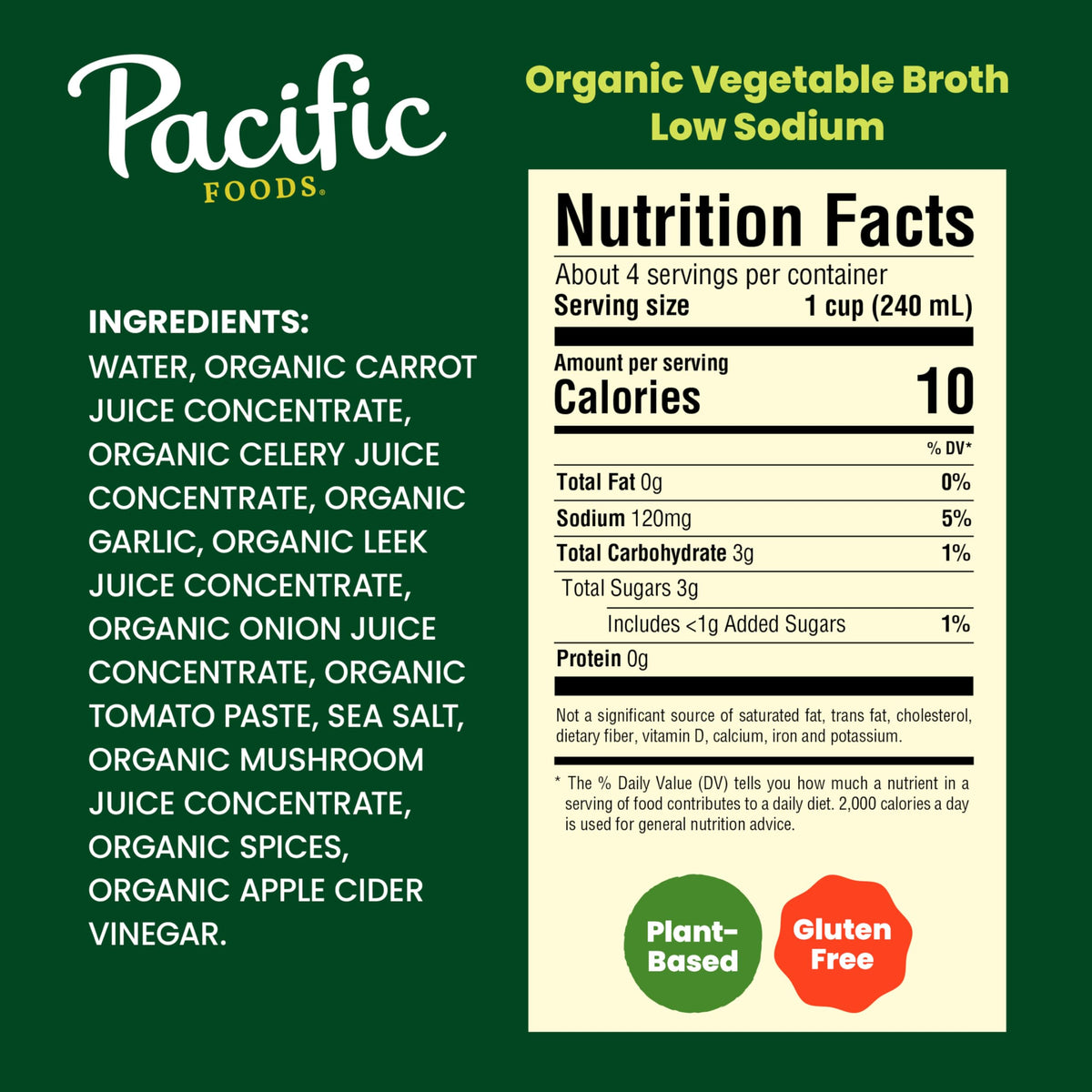 Pacific Foods broth marketed as keto-friendly with low sodium