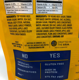Pacific Gold packaging shows a two-bag pack offering value for snacking.