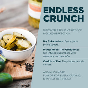 Pacific Pickle Works Pandemic Pickles garlic-infused brine for bold flavor