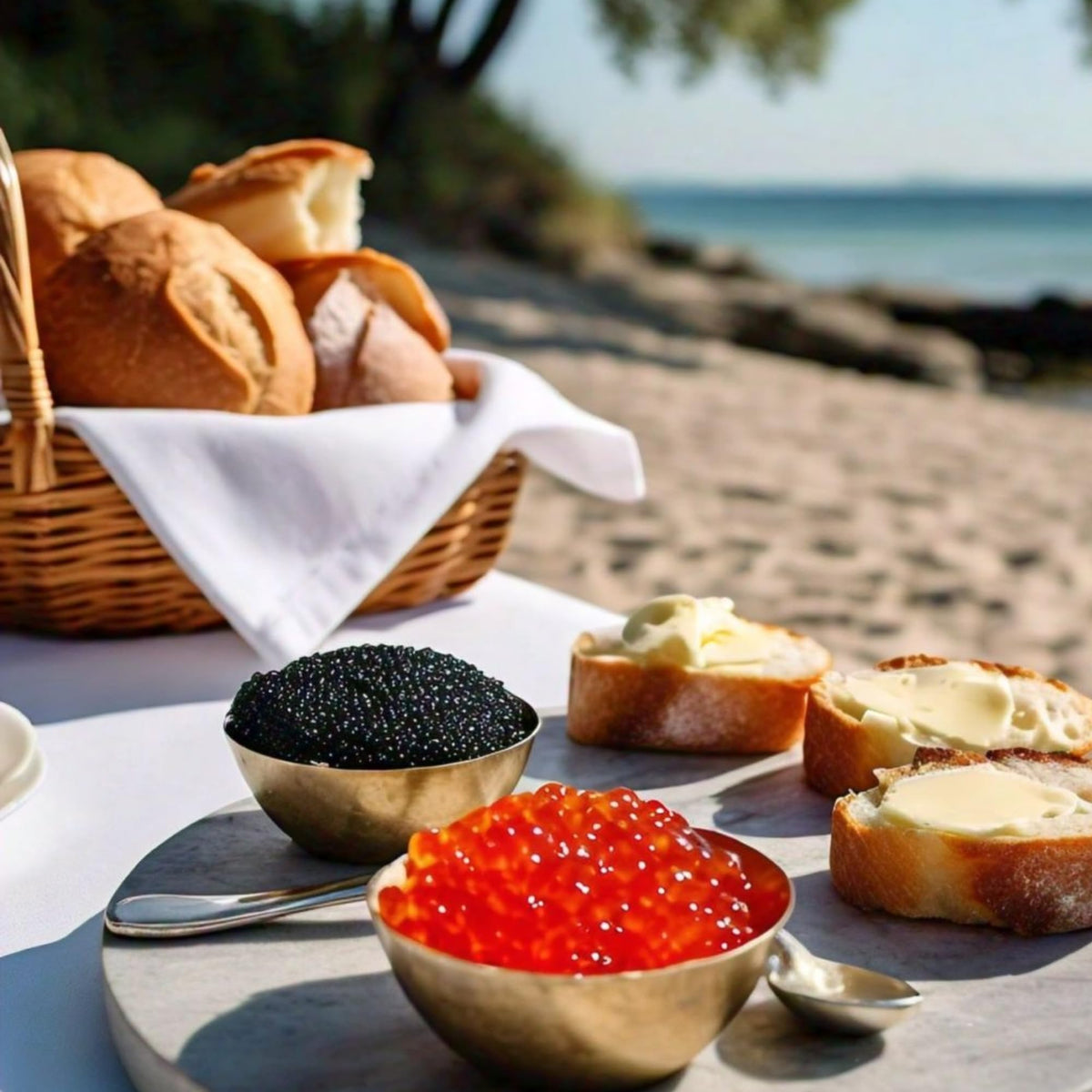 Pacific Secrets Black Vegan Caviar label highlighting kosher certification and no-fish ingredients.