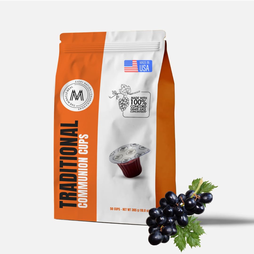 PACK IT HUB Travel Pack cups with wafer, ready for quick, hygienic worship service.
