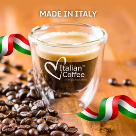 Pack of 100 pods unboxed from Italian Coffee for Espresso Lovers