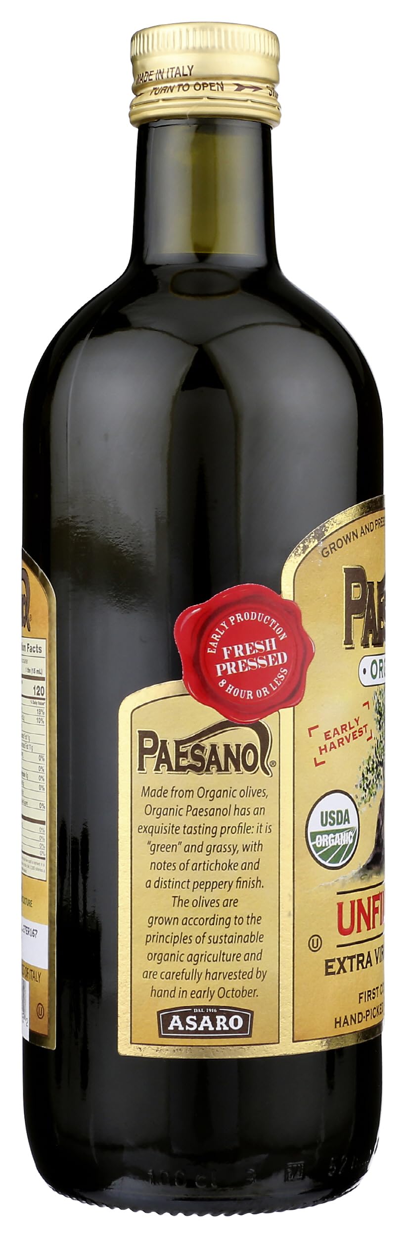 Drizzle on pasta or soup using Paesanol organic oil.