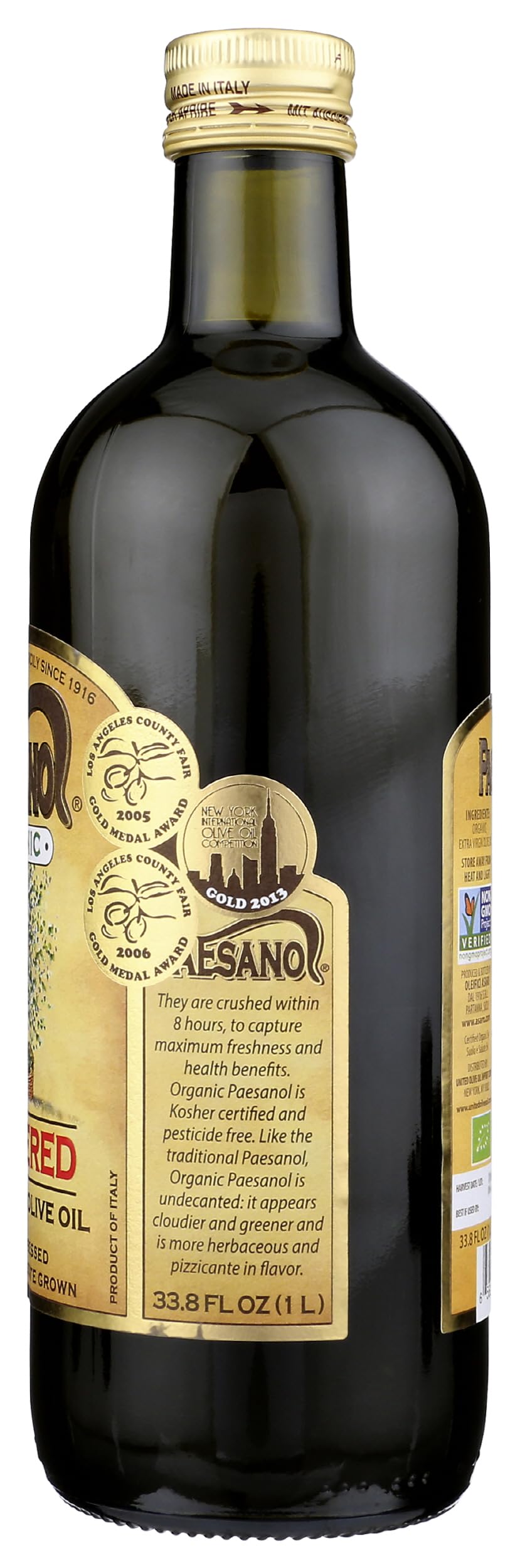 Sicilian olives blend used in Paesanol oil.