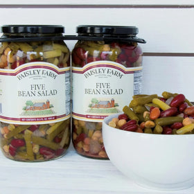 Paisley Farm 5 Bean Salad served in bowl, vibrant mix ideal as a quick side.