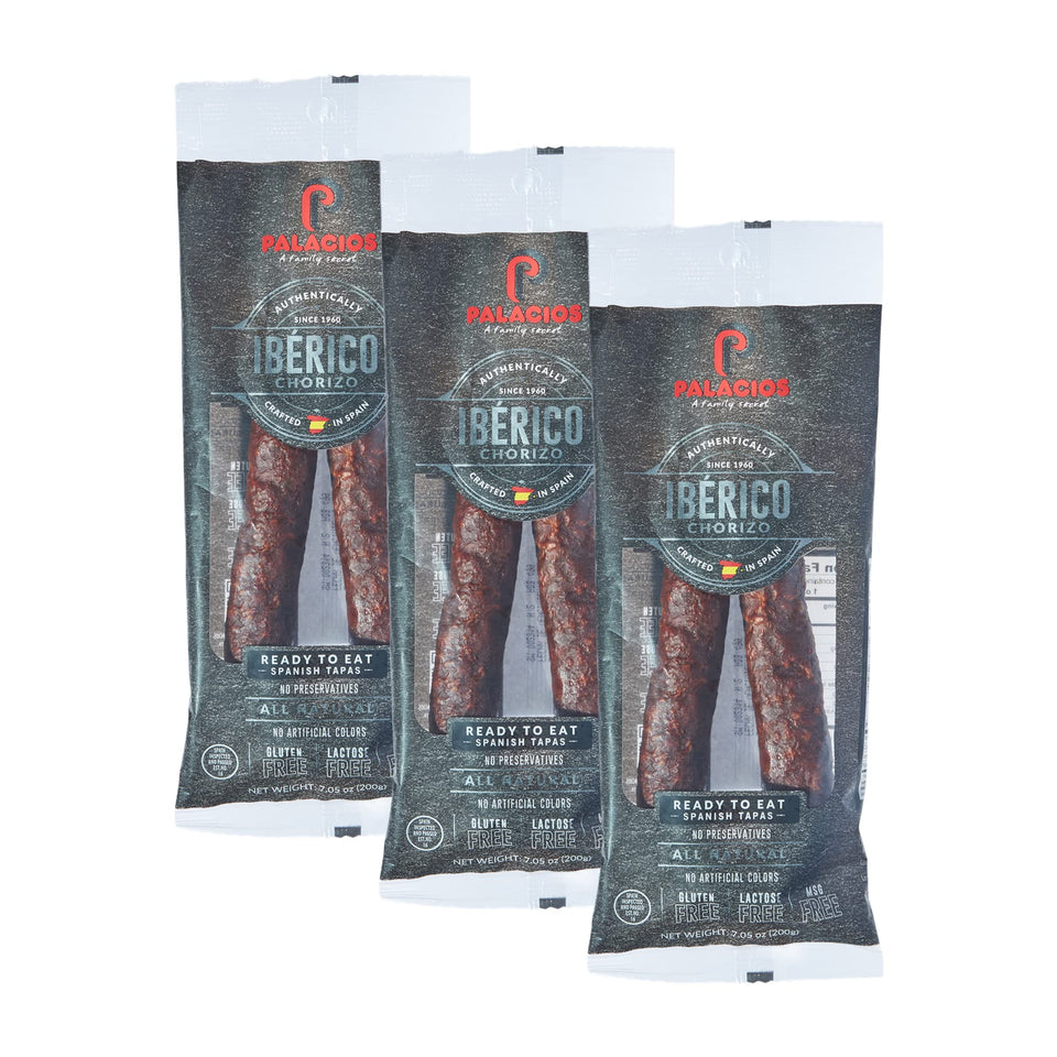 Palacios chorizo slices for tapas and wine pairing
