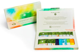 Close-up of premium Palais des Thés tea bags showing aroma.