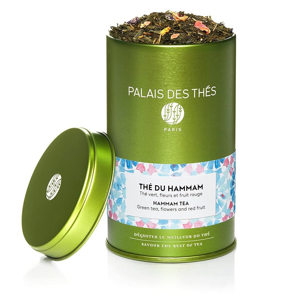 Palais des Thés Hammam Tea tin with premium loose leaf blend for calm moments.