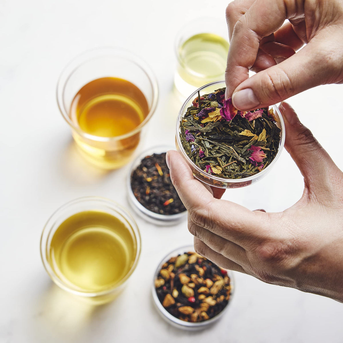 Palais des Thés hot brew tea bags setup ready for a comforting cup.