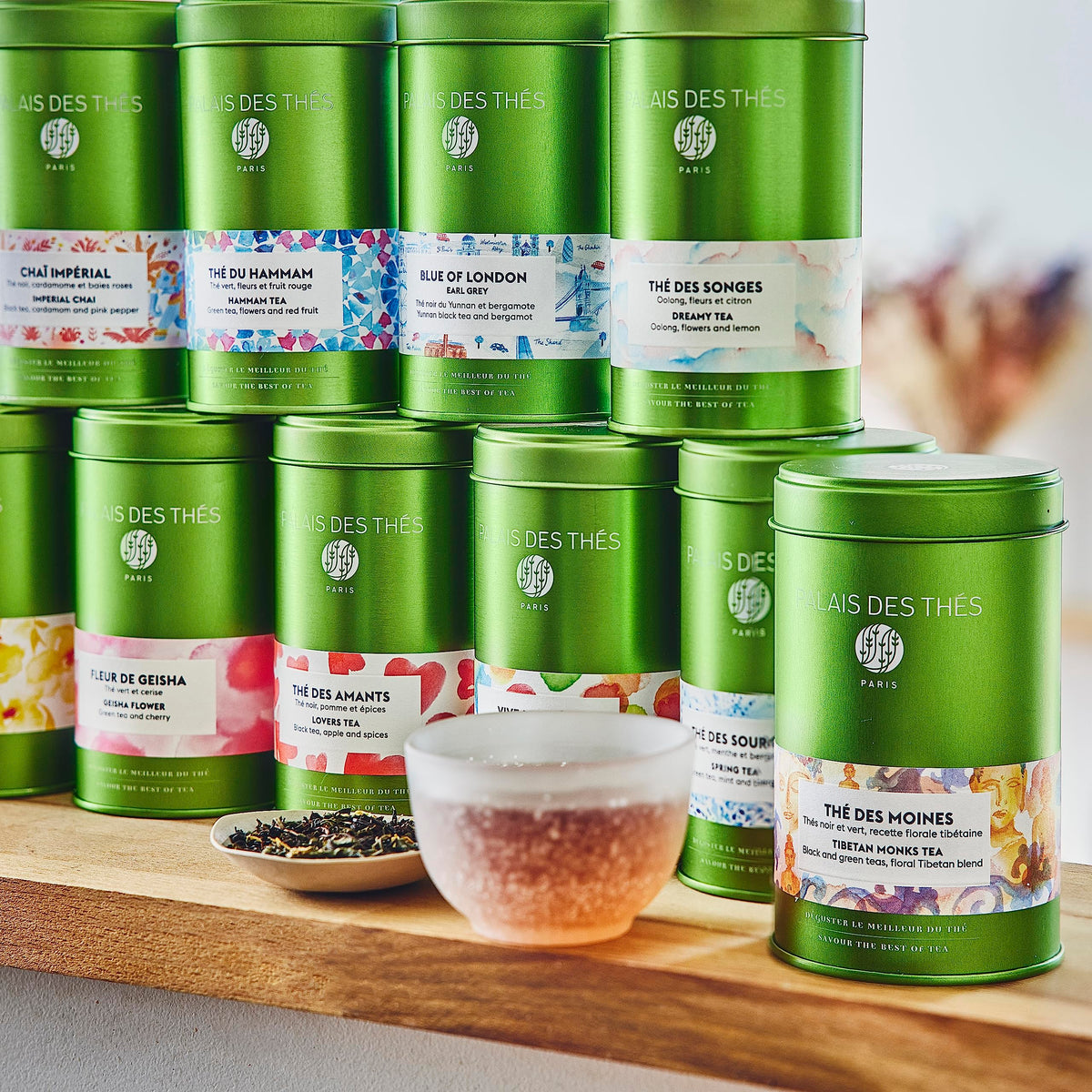 Palais des Thés Paris For You By Day tea bag packet closeup highlighting premium quality.