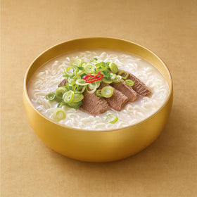 Paldo Fun & Yum Gomtang ramen steaming bowl ready to serve.