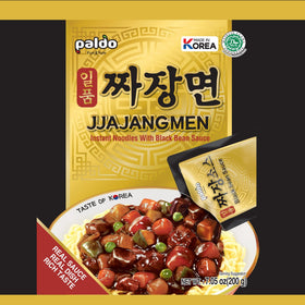 Paldo Fun & Yum Ilpoom Jjajangmen ready dish in a serving bowl.