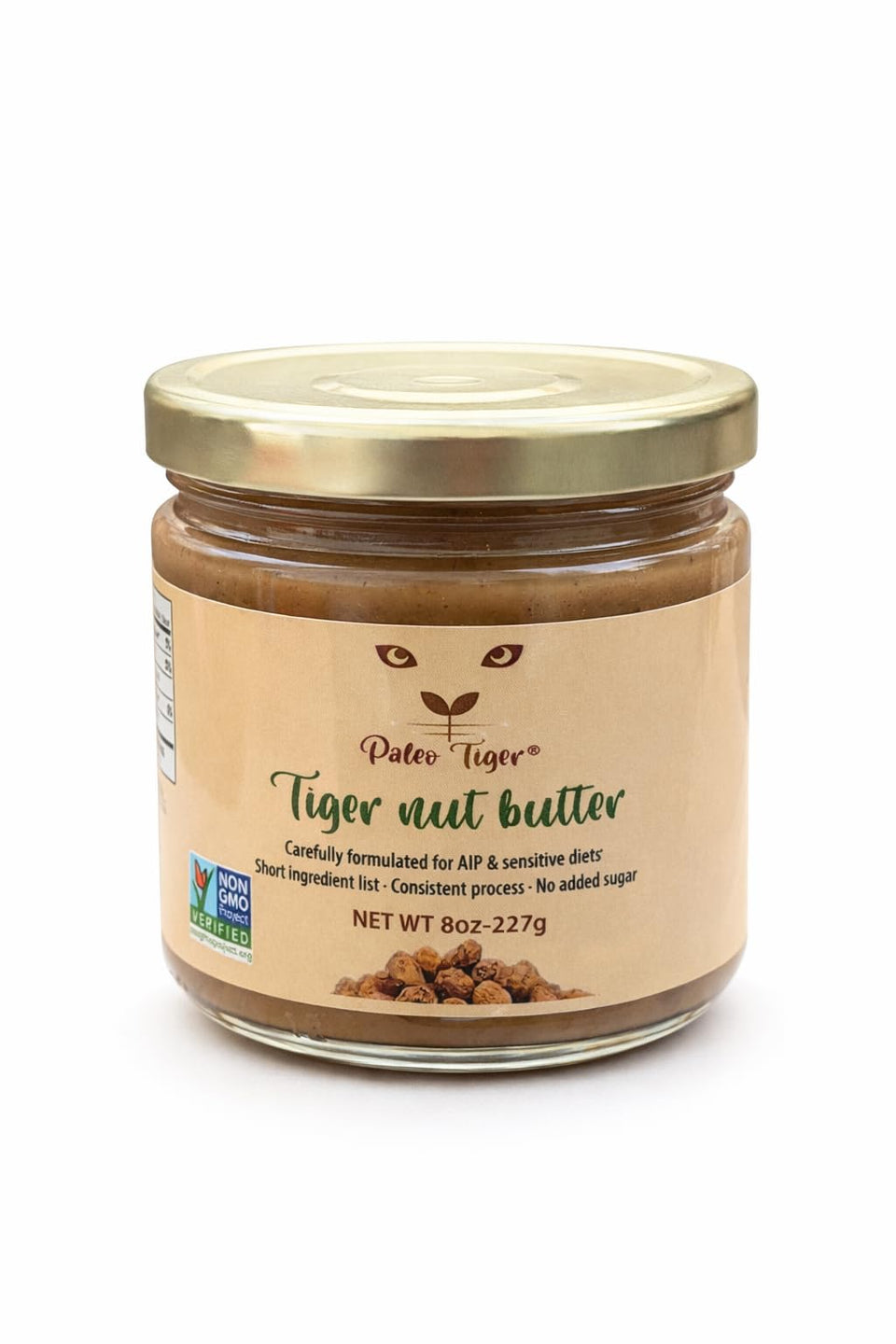 Paleo Tiger Original tiger nut butter in a jar for healthy snacking