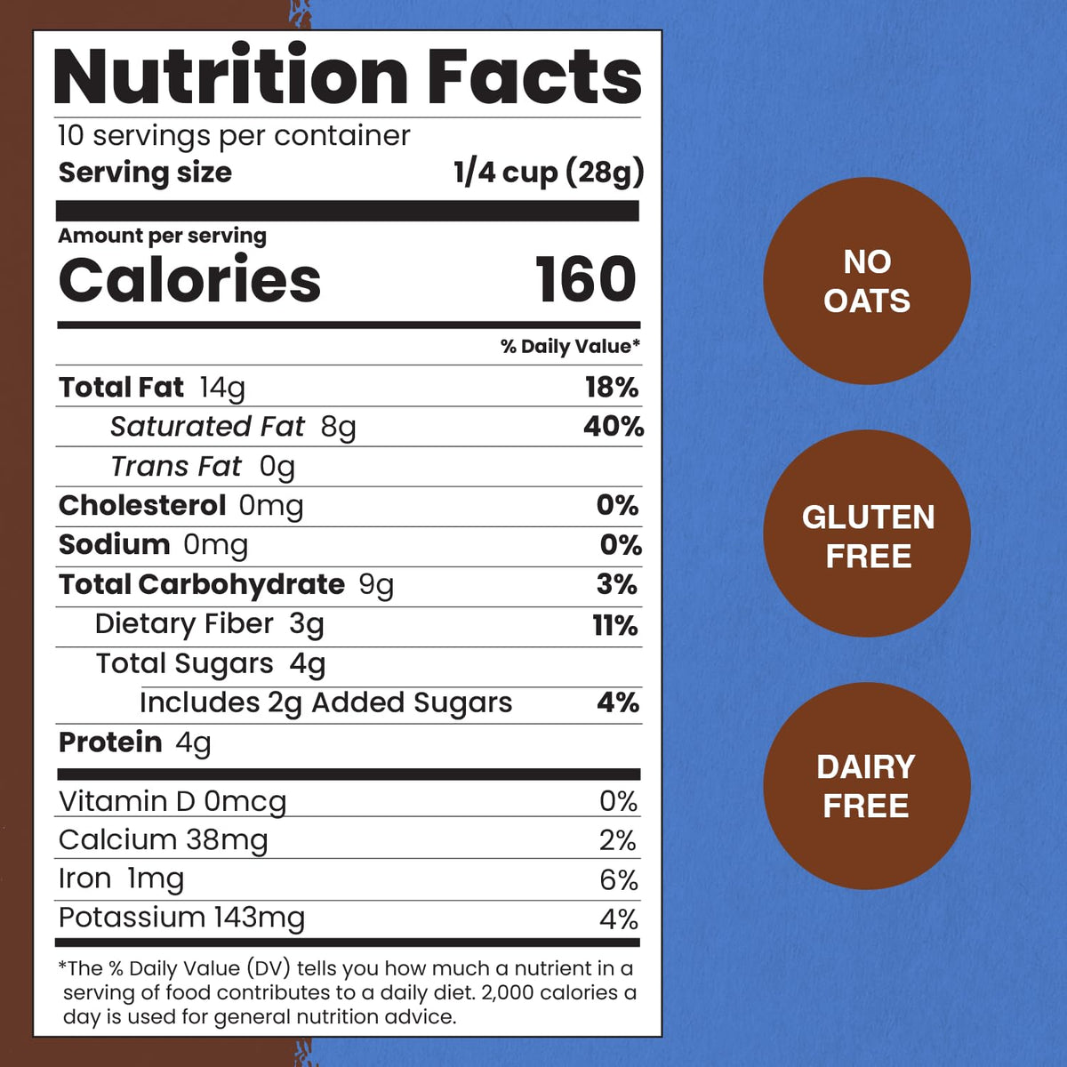 Paleonola grain-free snack with yogurt topping highlights creamy textures and healthy crunch.