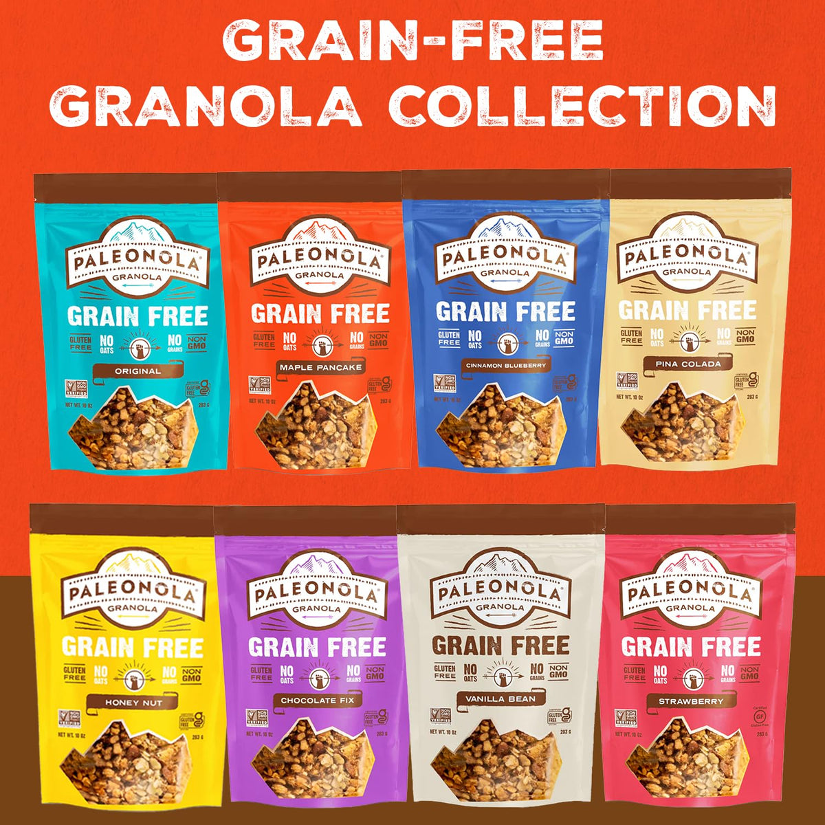  resealable Paleonola bag emphasizing freshness