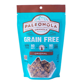 Paleonola Original granola with coconut and cranberries in a bowl, ideal with yogurt.