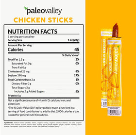 Paleovalley Teriyaki flavor sticks on-the-go snack for hiking or errands.