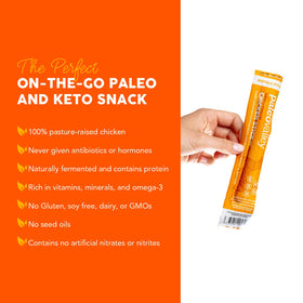 Paleovalley Teriyaki sticks close-up with bold, gluten-free flavor.
