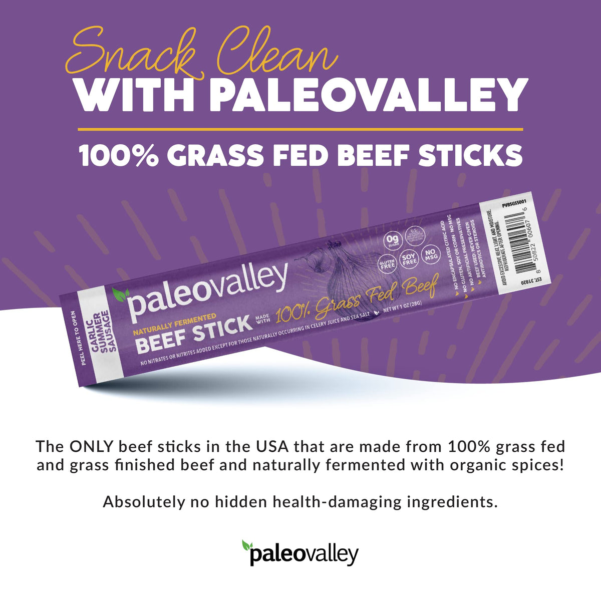 Paleovalley fermented probiotic sausage showing gut-friendly richness