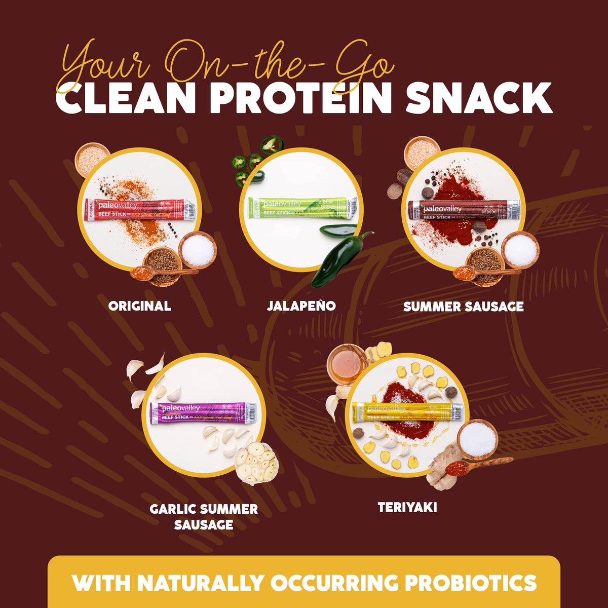 Paleovalley Summer Sausage shown as keto-friendly lunchbox snack.