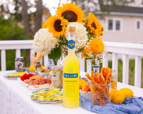 Pallini Limonzero bottle shown with gluten-free and non-alcoholic appeal