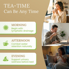 Palm Beach Medicinal Herbs Cleavers Tea iced serving in glass highlighting refreshing flavor