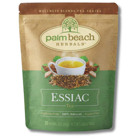 Palm Beach Medicinal Herbs Essiac Tea foil-lined pouch for fresh, caffeine-free daily ritual