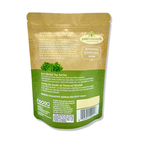 Palm Beach Medicinal Herbs horehound tea packaging highlights a gift-ready wellness option.
