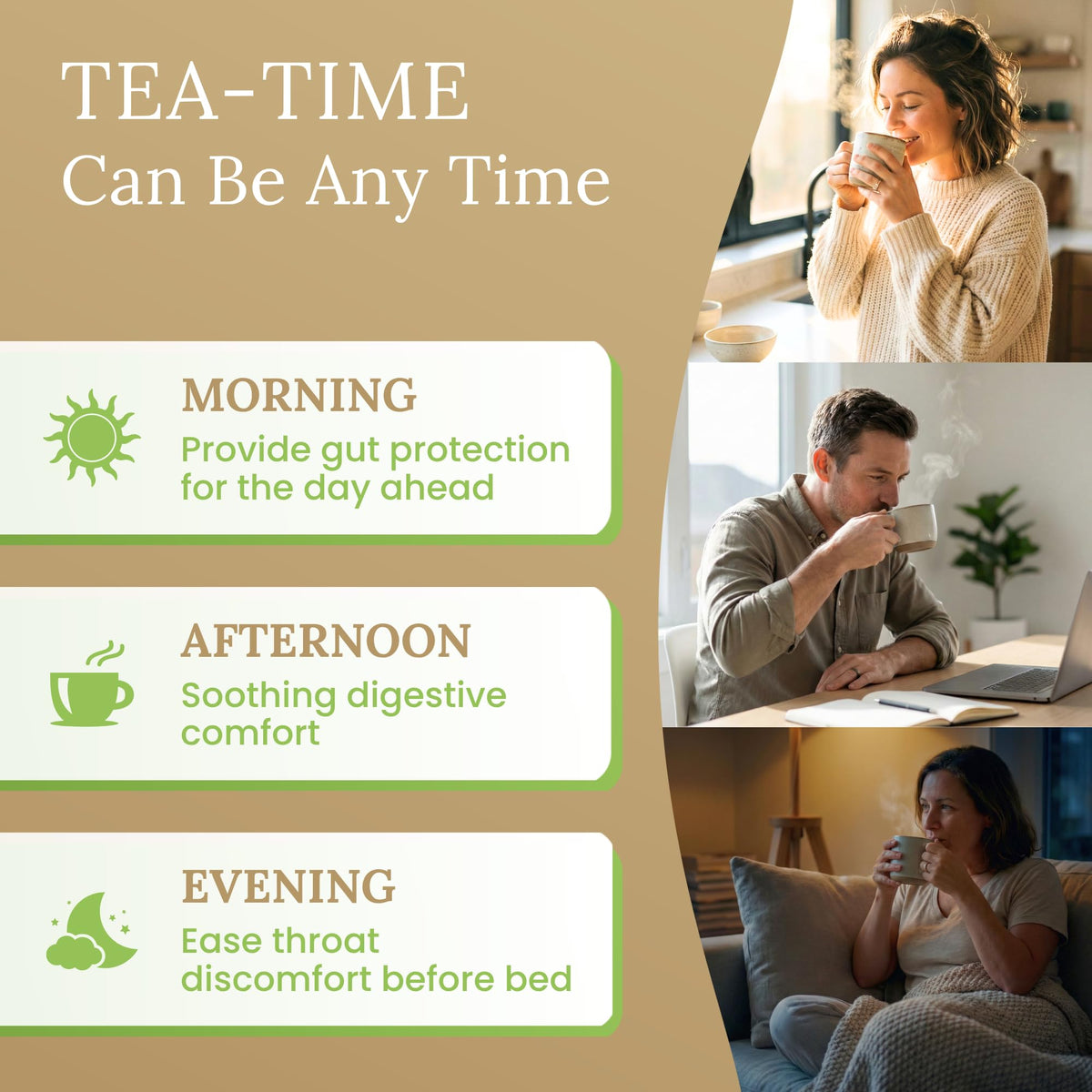 Palm Beach Medicinal Herbs Slippery Elm Tea hot or iced, versatile serving idea