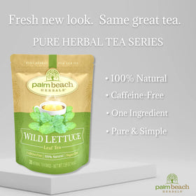 Palm Beach Wild Lettuce Leaf Tea ready-to-drink cup conveying soothing aroma and relaxation