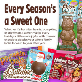 Shareable hollow PALMER chocolate makes egg hunts more fun.
