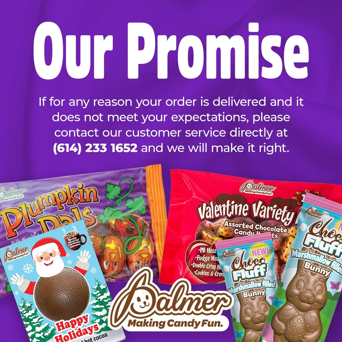 Close up of PALMER Easter box packaging highlighting gift appeal.