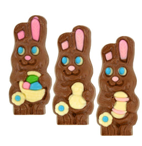 Palmers Hippy Hoppy milk chocolate bunny packaging, eye-catching display and party favors.