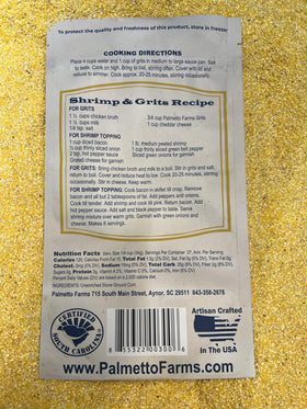 Palmetto Farms yellow grits cooking pot for breakfast or dinner options