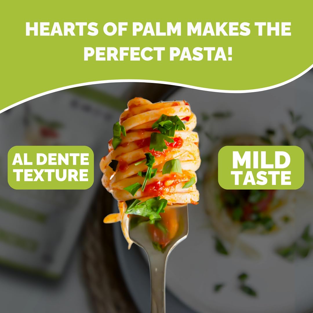 Palmini 12-pack packaging showcases convenient, ready-to-use low-carb pasta