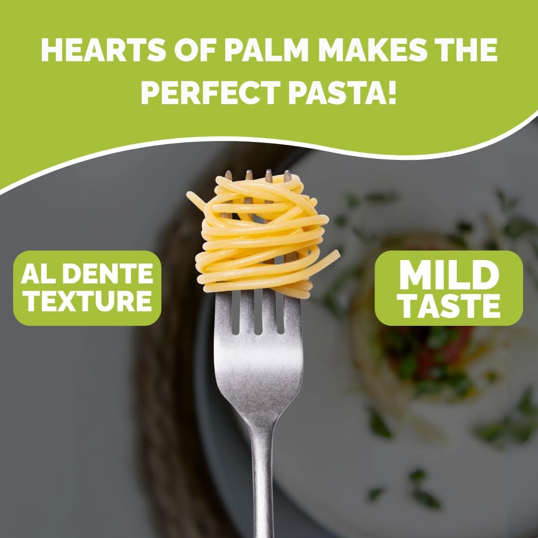 Palmini hearts of palm ingredient close-up highlighting plant-based base.